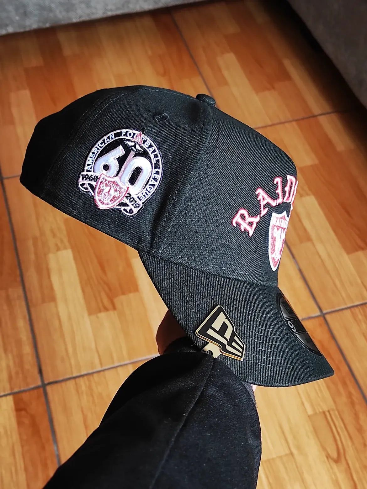 New era Las Vegas Raiders black link 60th Anniversary 9Forty A-Frame Snapback