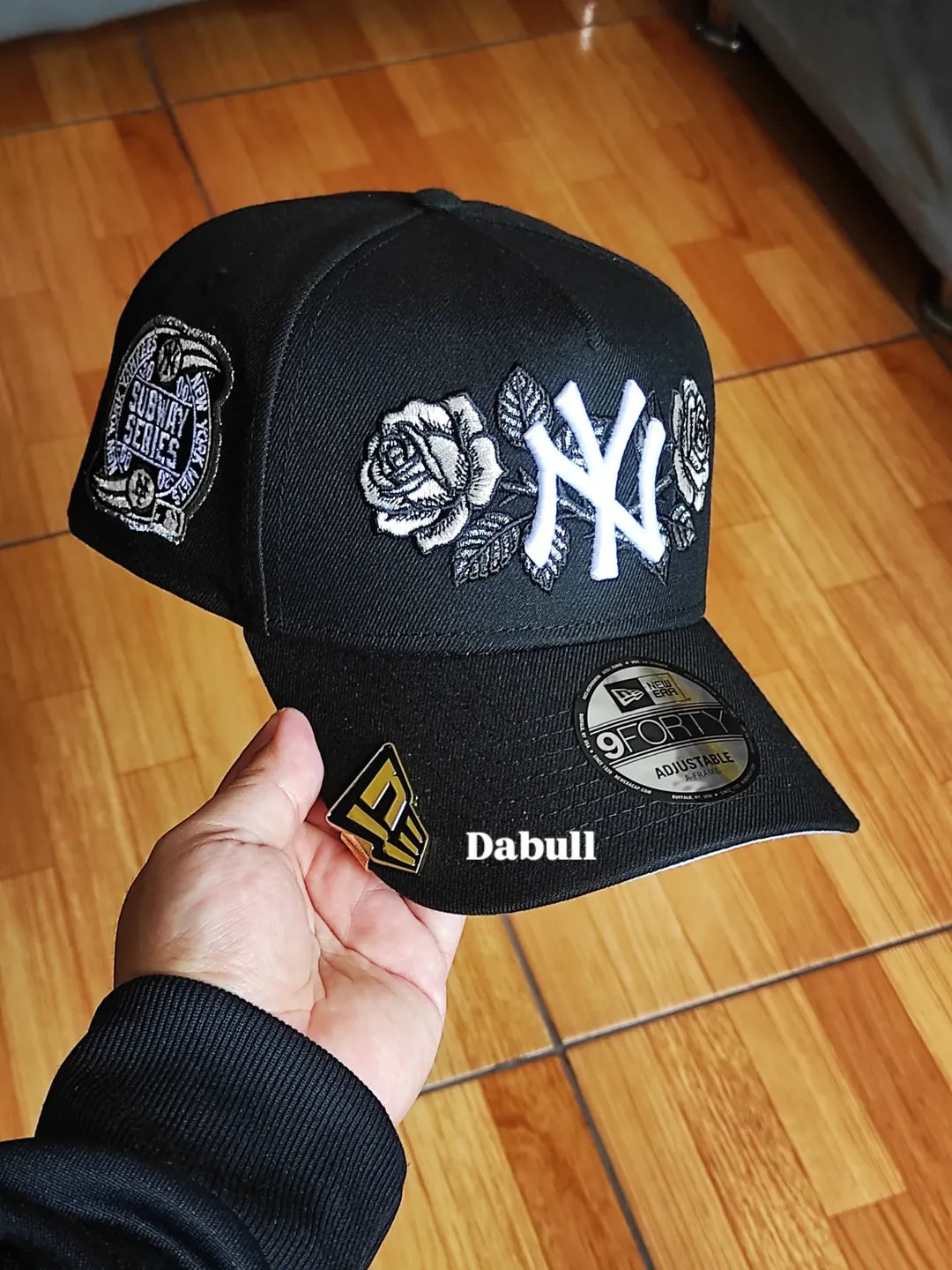 New Era New York Yankees black Subway series Edition 9Forty A Frame Snapback Hat