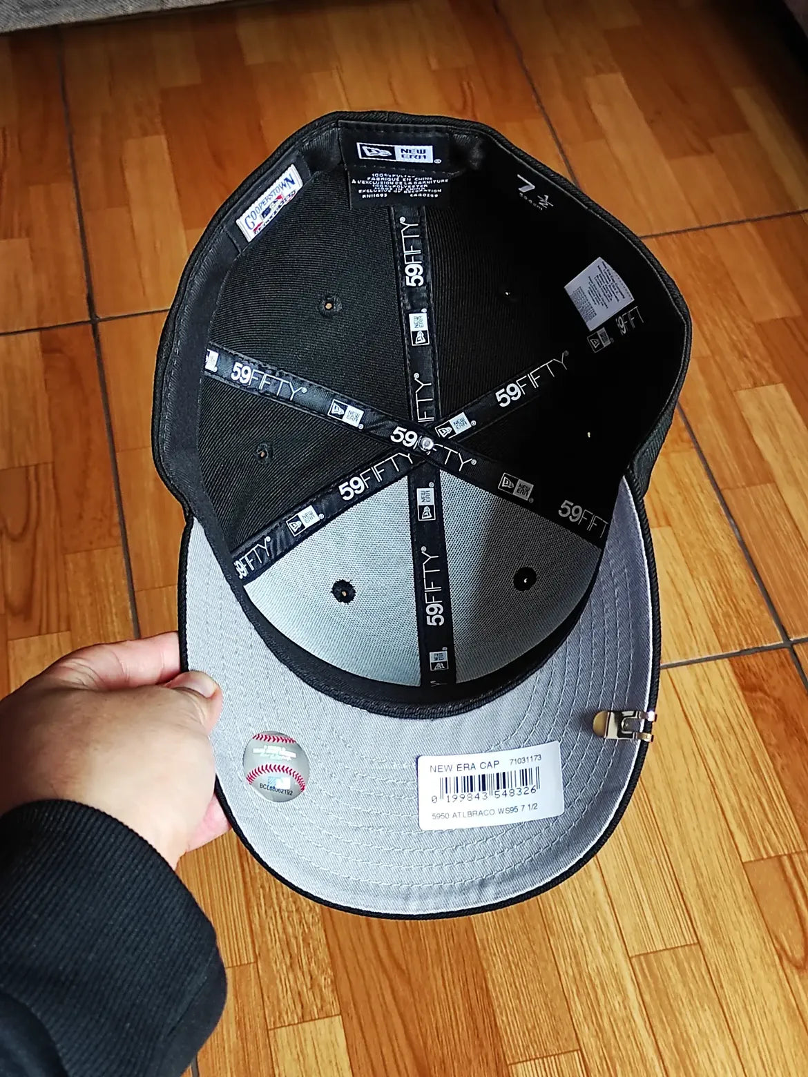 59FIFTY New Era Atlanta Braves World Series black on black gold