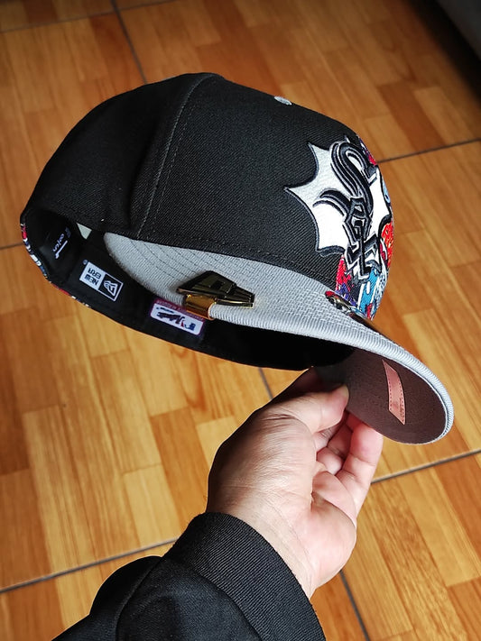 Chicago White Sox New Era 2025 MLB Diamond Hero Edition 59FIFTY Fitted Hat - Black/Gray