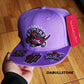 Toronto Raptors Mitchell & Ness NBA FRONT LOADED Snapback Hat- Purple