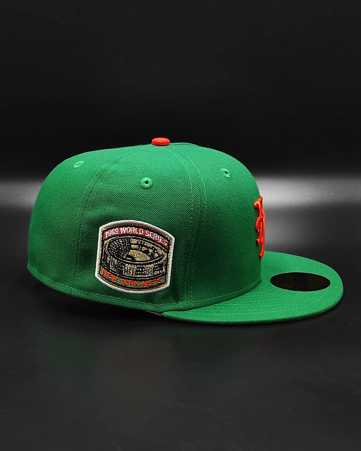 Green New York Mets Orange Bottom 1969 World Series Side Patch New Era 59Fifty Fitted