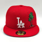 New Era Los Angeles Dodgers' palm taco red 59fifty cap