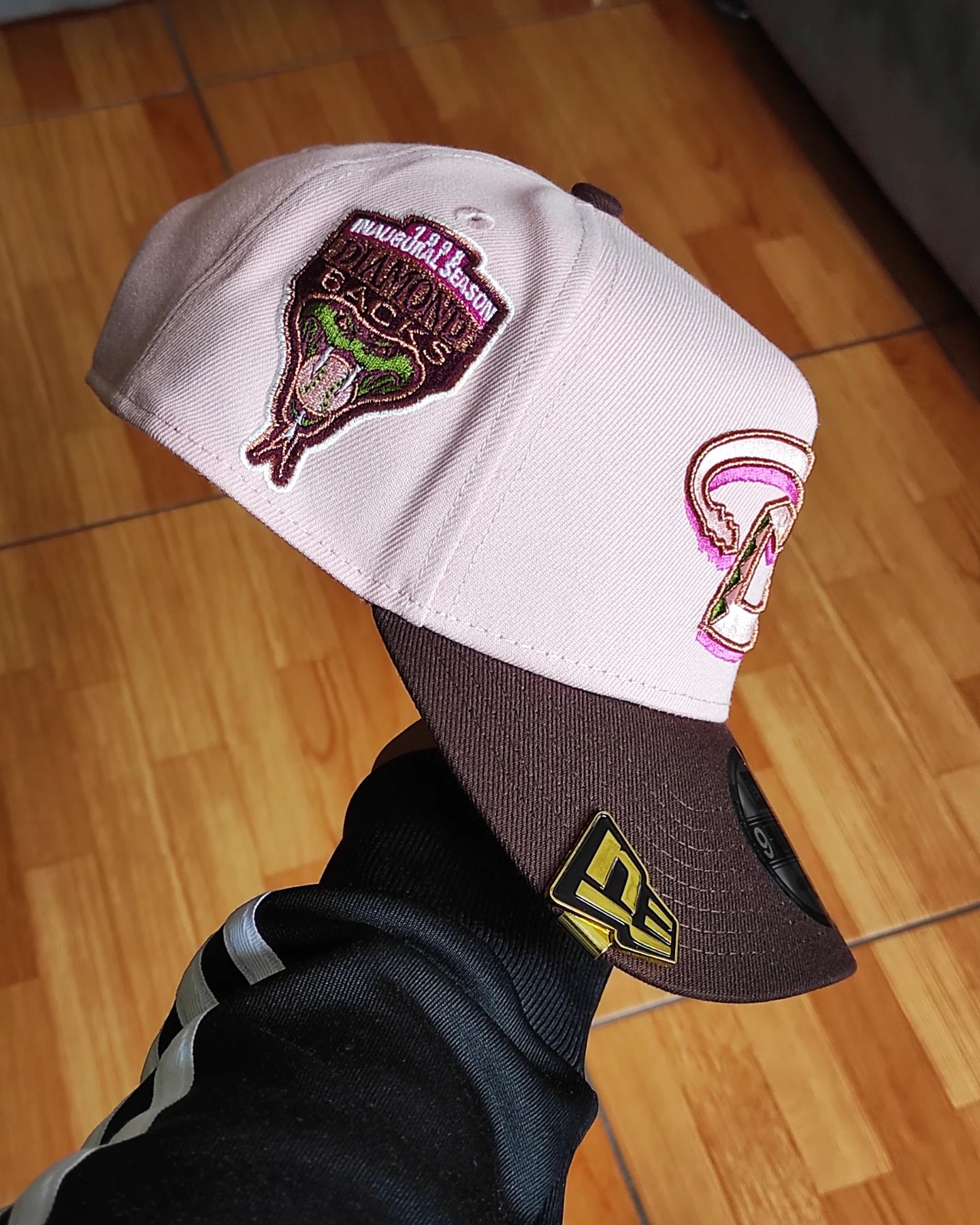 New Era Arizona diamondbacks 1998 inaugural season pink Brown 9 FORTY A Frame snapback🍨