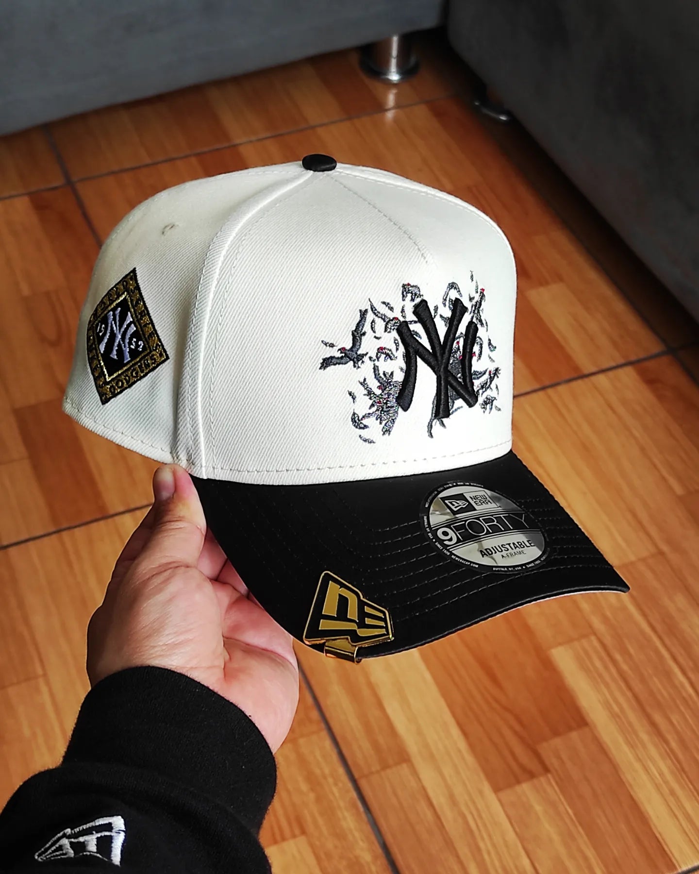 New Era New York Yankees World series 1952 viscera satinada chrome cuervos two Tone 9 FORTY AFRAME