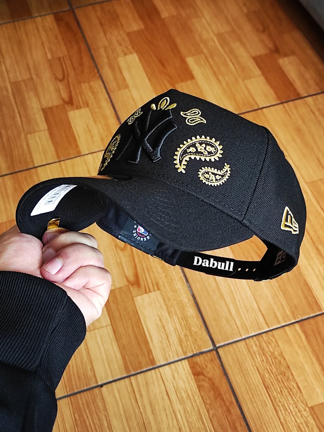 New era New York Yankees paisley BLACK 9FORTY A-FRAME HAT