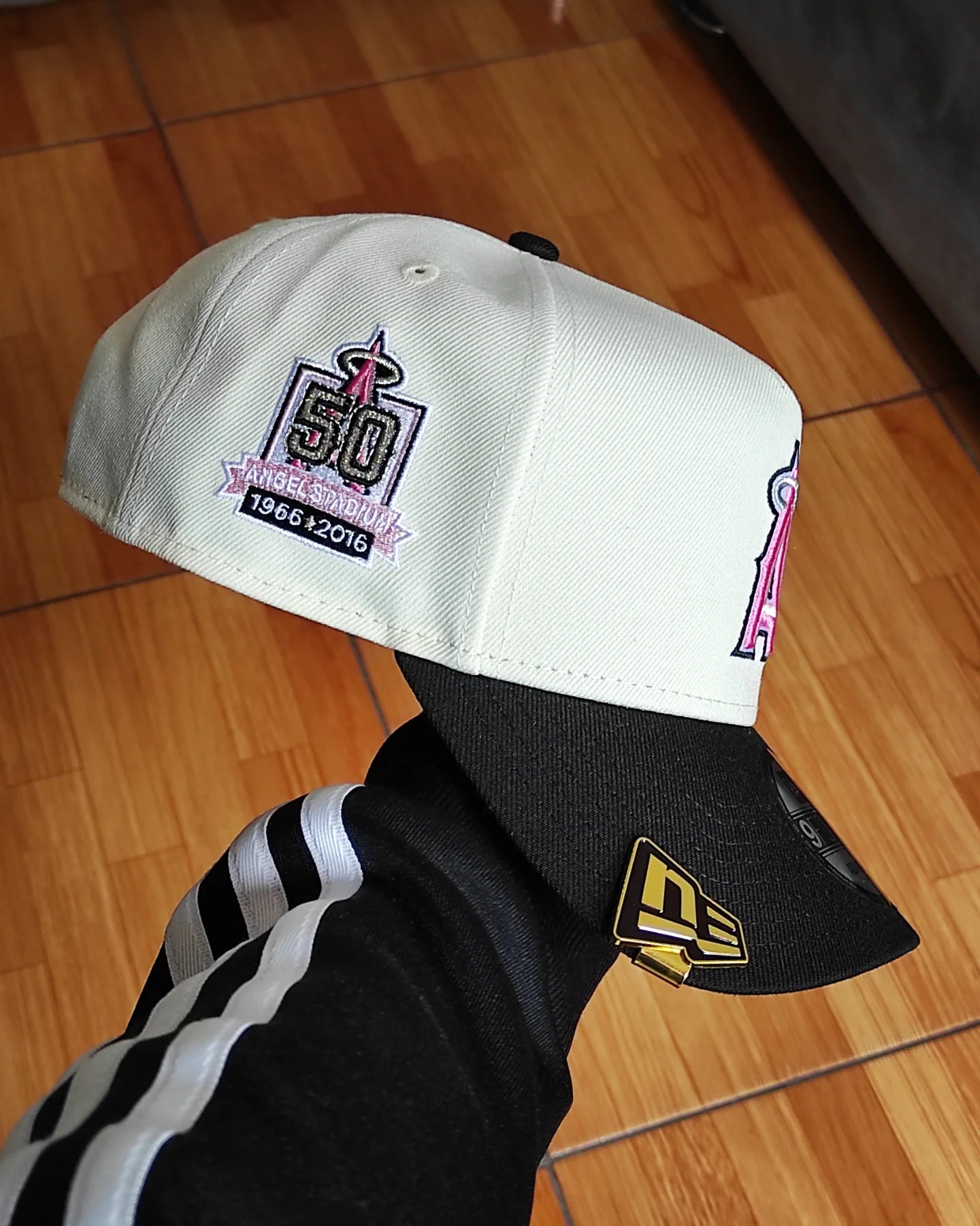 New Era Anaheim Angels 50 TH aniversario Chrome black 9FORTY A-FRAME