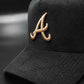 New Era Atlanta braves"Corduroy Black" 9 Forty A-FRAME snapback