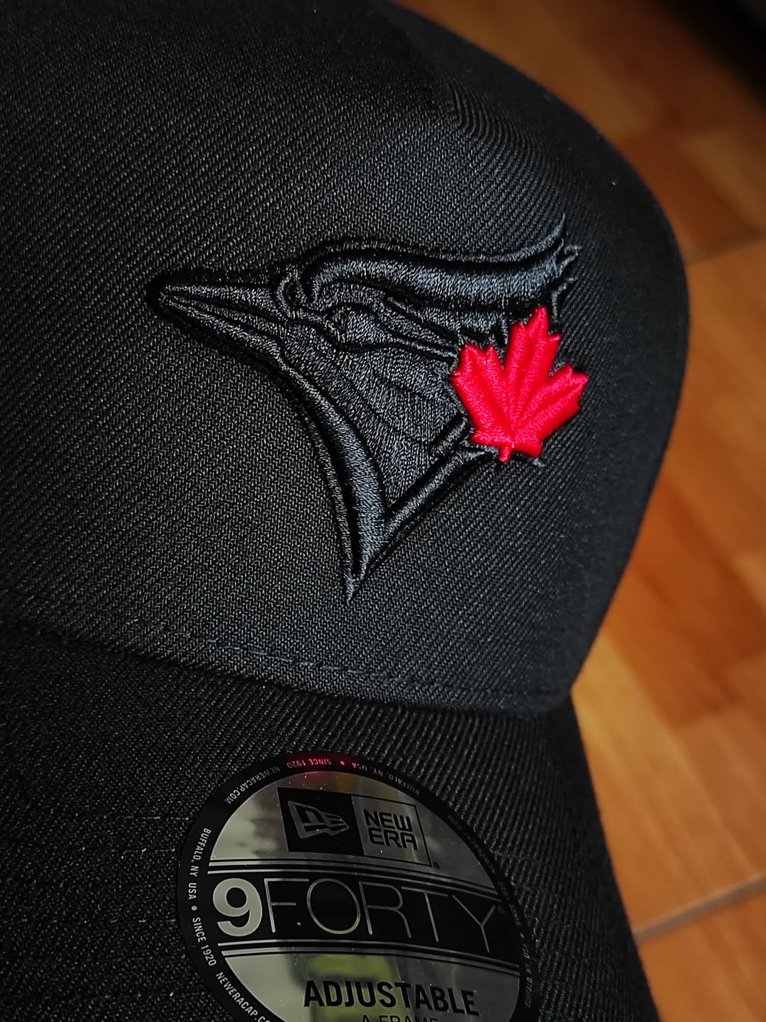 New Era Toronto BLUE Jays Black Red 9Forty A-Frame
