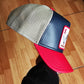Gorra trucker azul marino y roja gallo Shleather Cock The Farm de Goorin Bros
