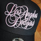 New Era Los Angeles Dodgers Script Black Pink Edition 9Forty A Frame Snapback Hat