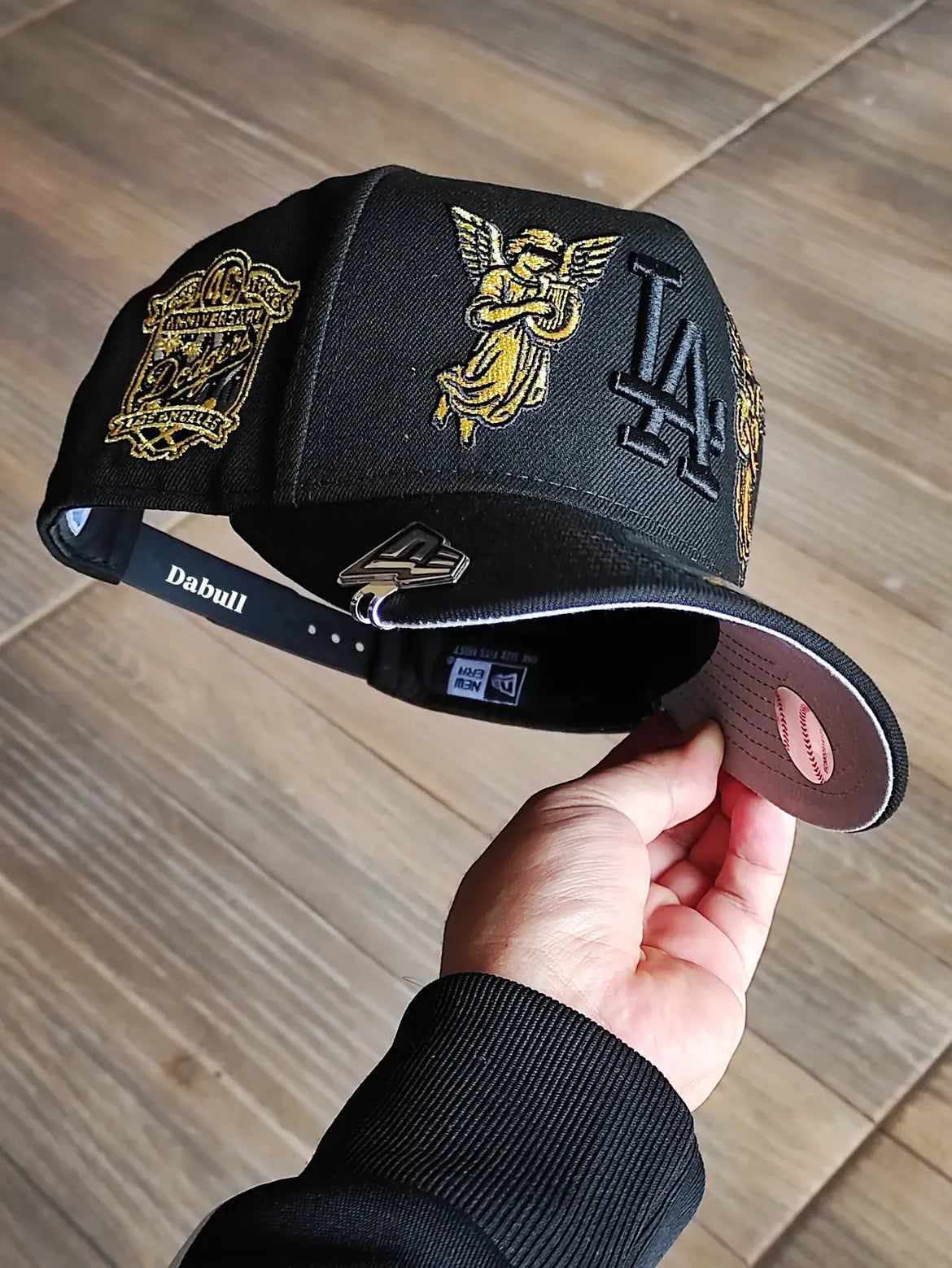 New Era Los Angeles Dodgers 40th Anniversary Angel Black Prime Edition 9Fifty A Frame Snapback Hat