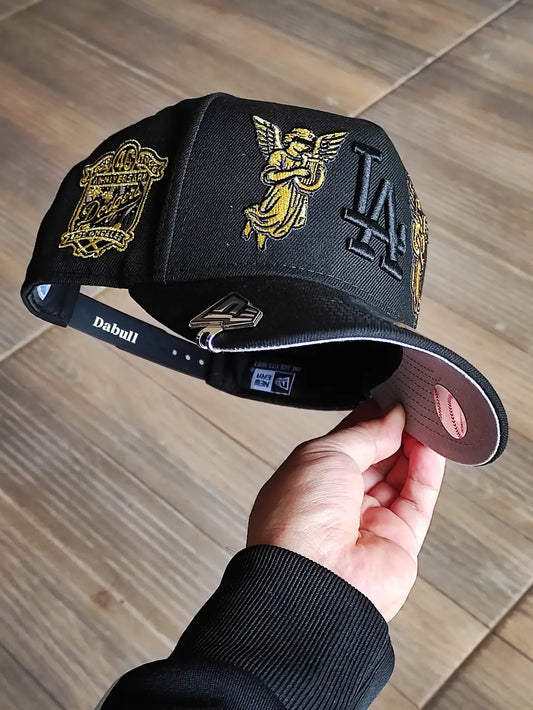 New Era Los Angeles Dodgers 40th Anniversary Angel Black Prime Edition 9Fifty A Frame Snapback Hat