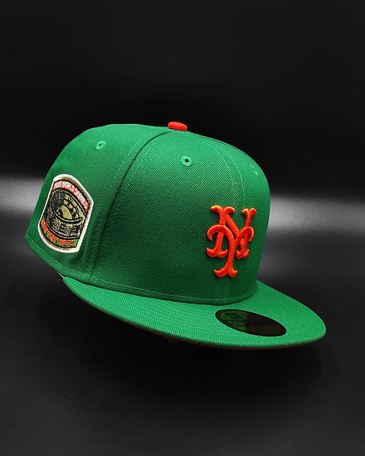 Green New York Mets Orange Bottom 1969 World Series Side Patch New Era 59Fifty Fitted