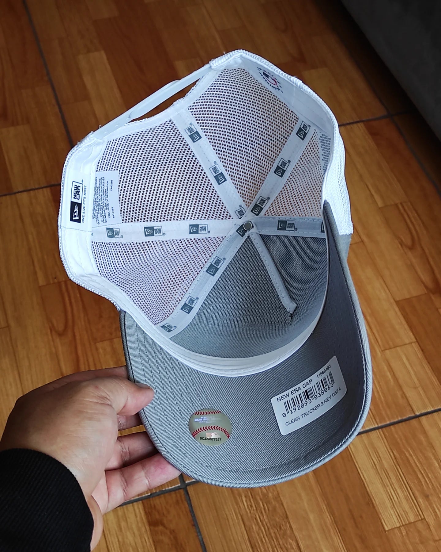 New Era Los New York Yankees plomo white Trucker a-frame