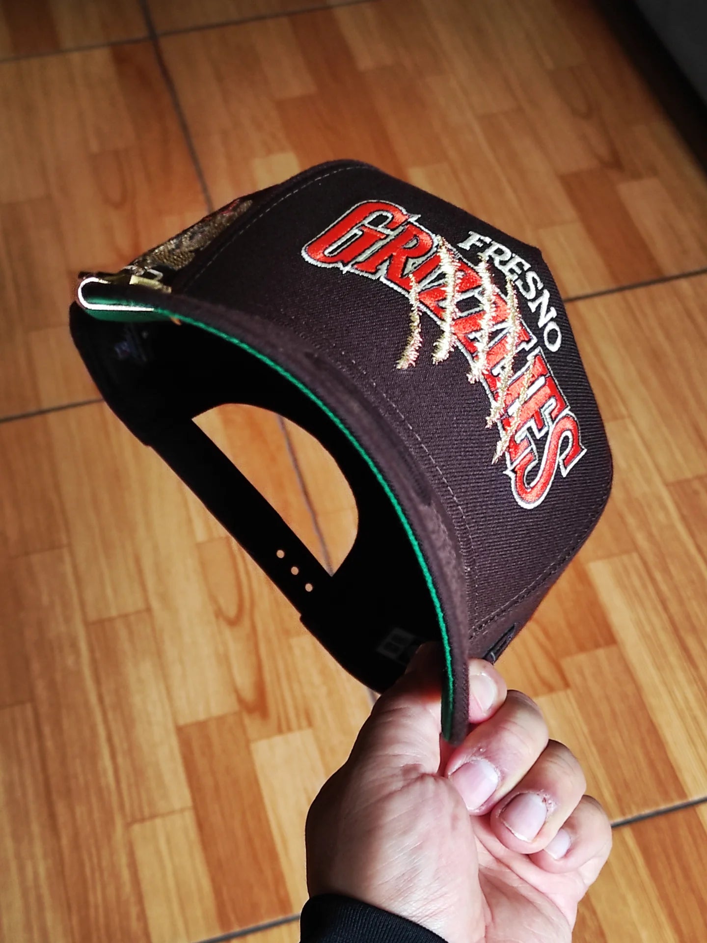 New Era Fresno Grizzlies Burnt Wood 9Forty A Frame Snapback
