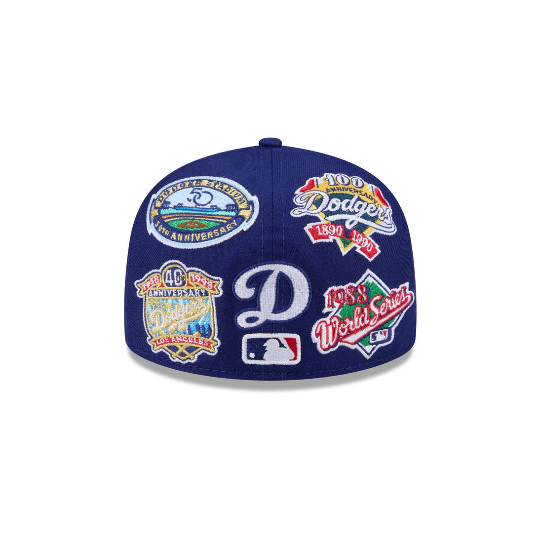 Royal Blue Los Angeles Dodgers All Over Logo Gray Bottom 59FIFTY New Era Fitted
