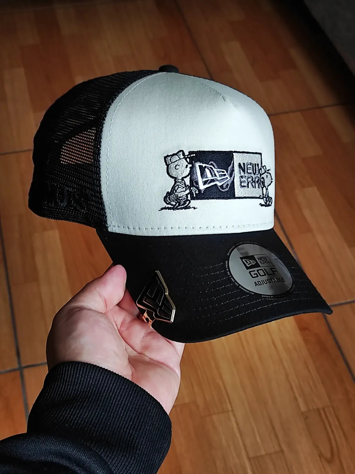 9Forty A-Frame Trucker Peanuts x new Era two tone