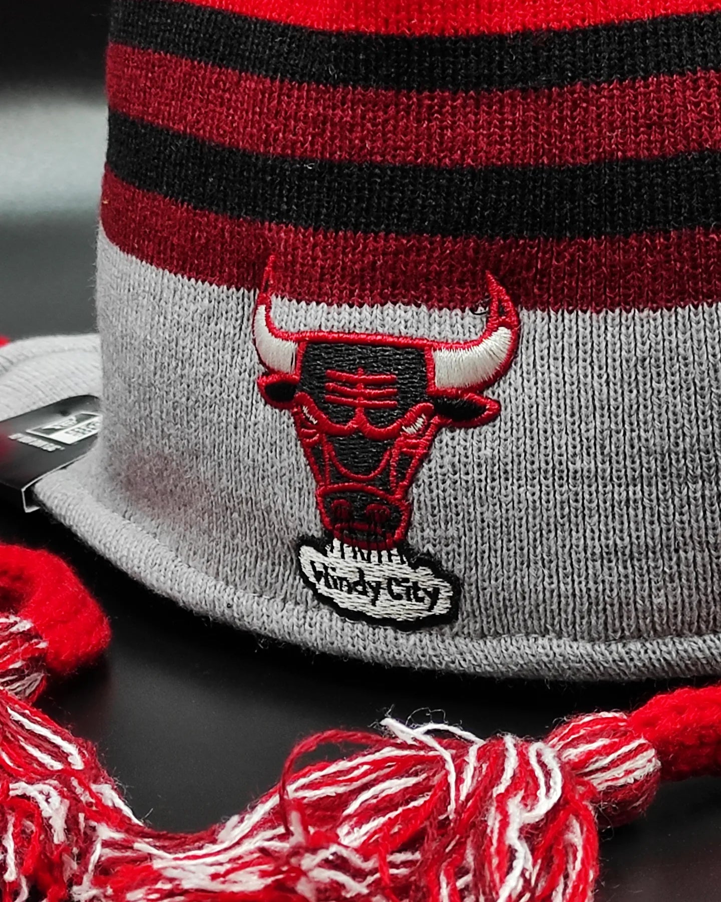 Chicago Bulls Knit Beanie Hat by New Era