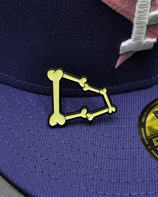 Pin Metálico Skull New Era Flag