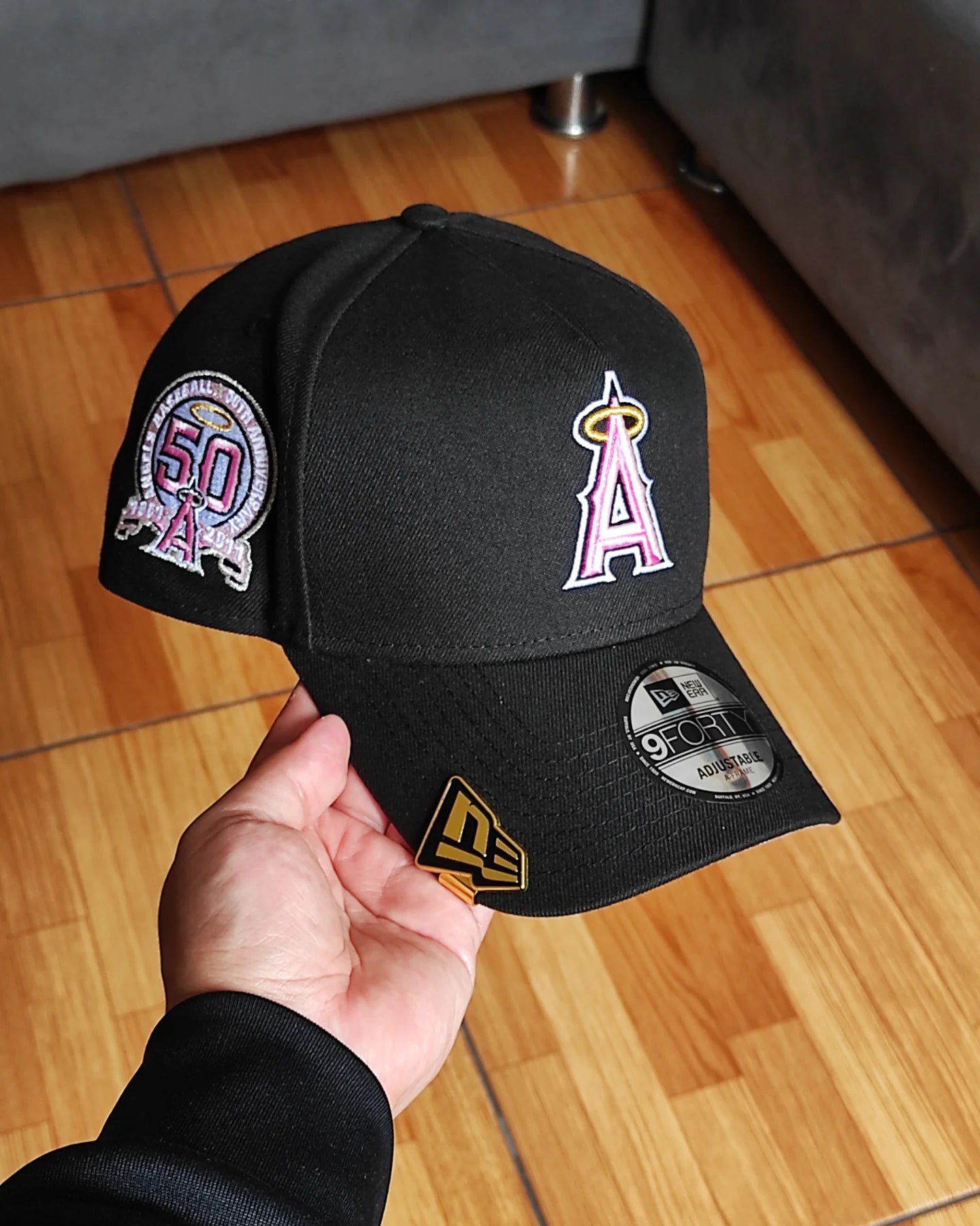 New Era Anaheim Angels 50th aniversario black/pin 9FORTY A-FRAME