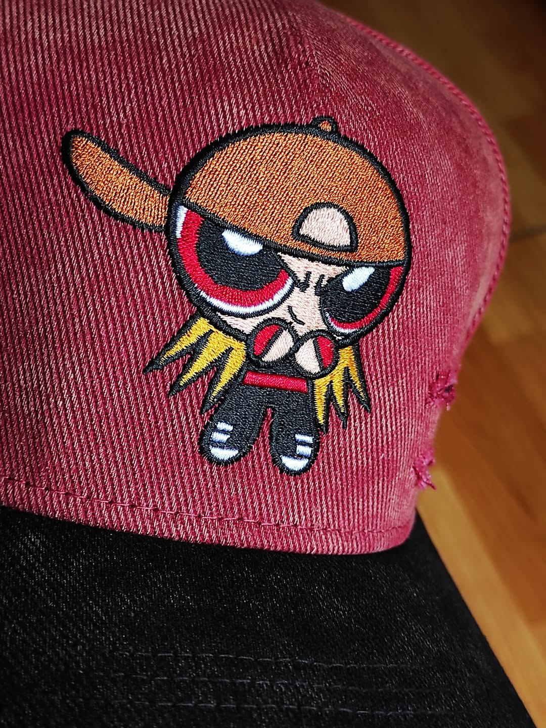 9FIFTY A-Frame Las Chicas Superpoderosas Rojo Ladrillo con Visera Negra