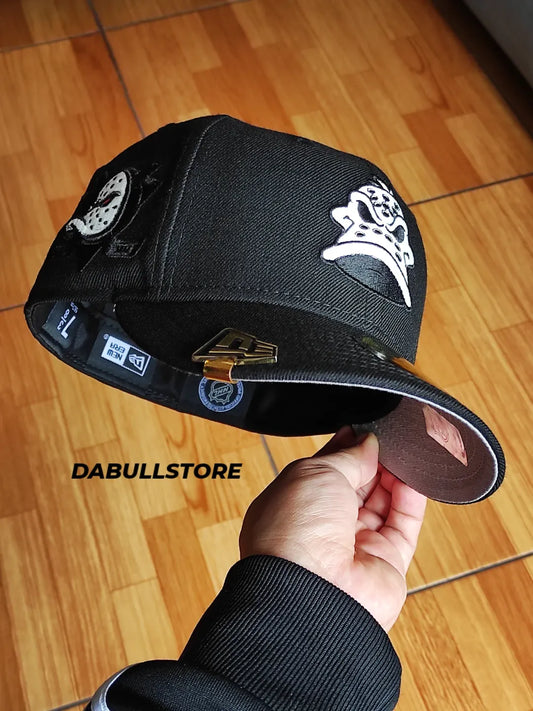 New Era Anaheim Ducks Blackout Glow Wool Edition 59Fifty Fitted Hat