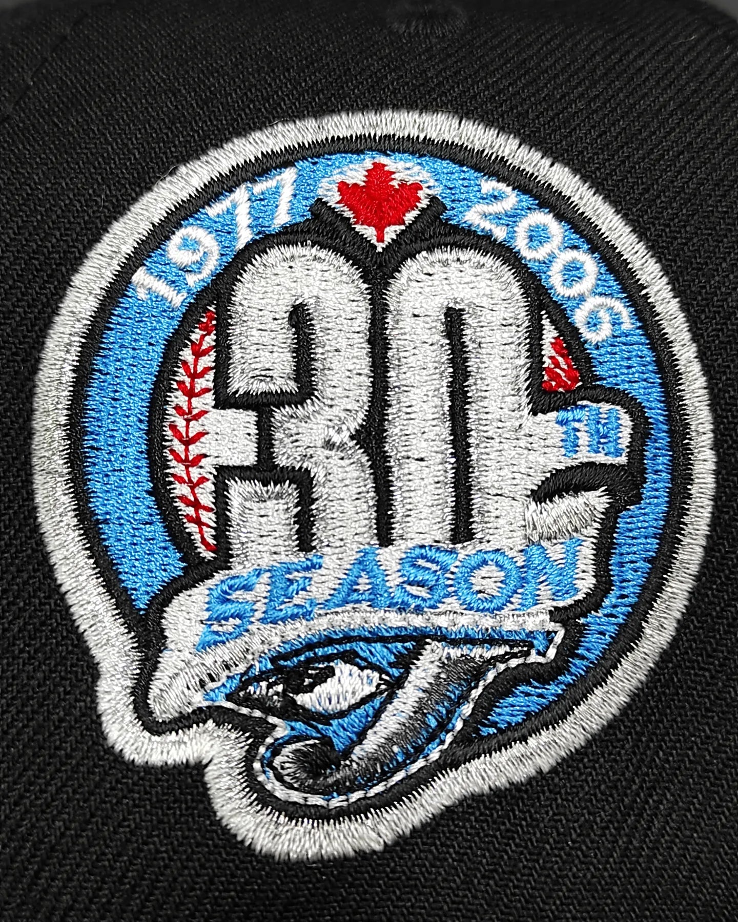 New Era Toronto Blue Jays 30th season black and blue 59fifty fitted cap