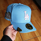 New Era Los Angeles Dodgers world series champions 2024 sky pink 59fifty