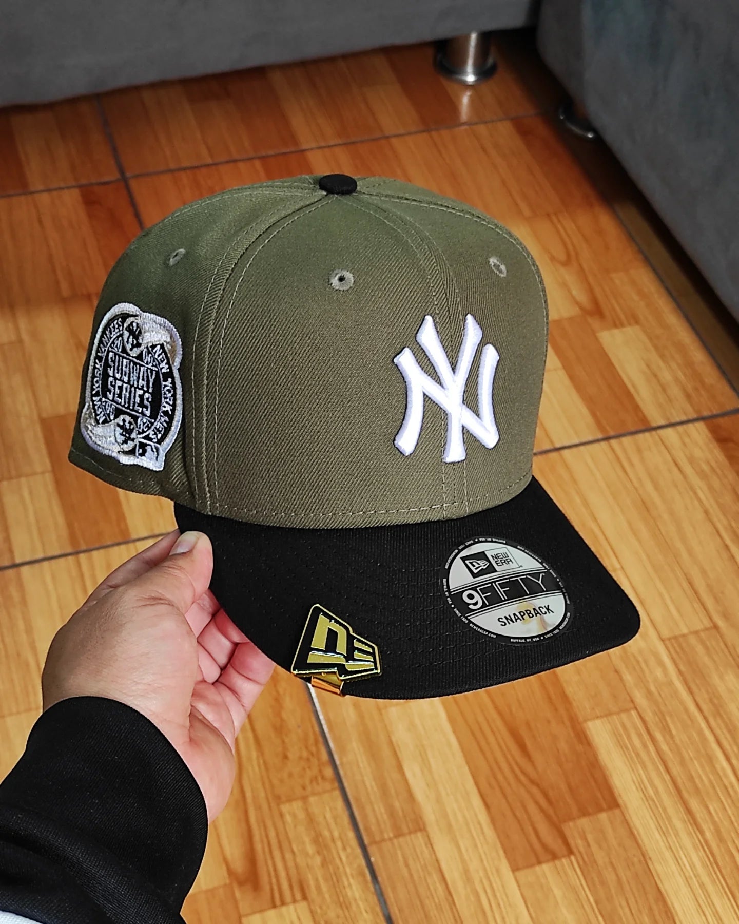 New Era New York Yankees Subway Series two Tone olive black 9 FIFTY Snapback