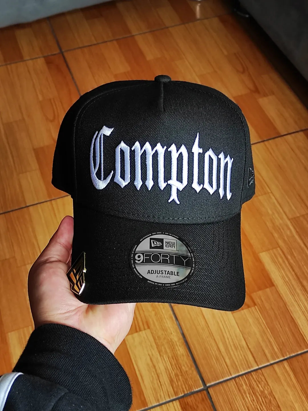 New Era of Compton black 9Forty A-frame Snapback