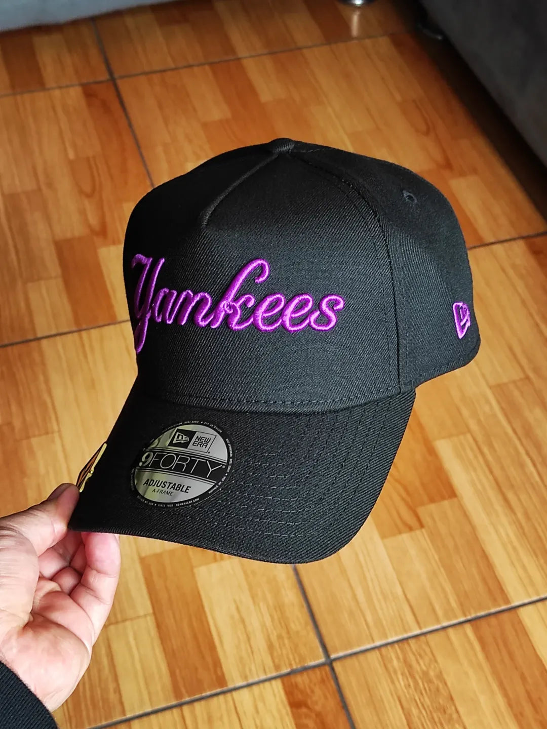 New Era New York Yankees Script World Series 1999 black purple 9Forty A-frame Snapback