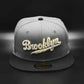 New Era Brooklyn Dodgers Black Visor Pink Bottom Ebbets Field Side Patch gray 59Fifty Fitted