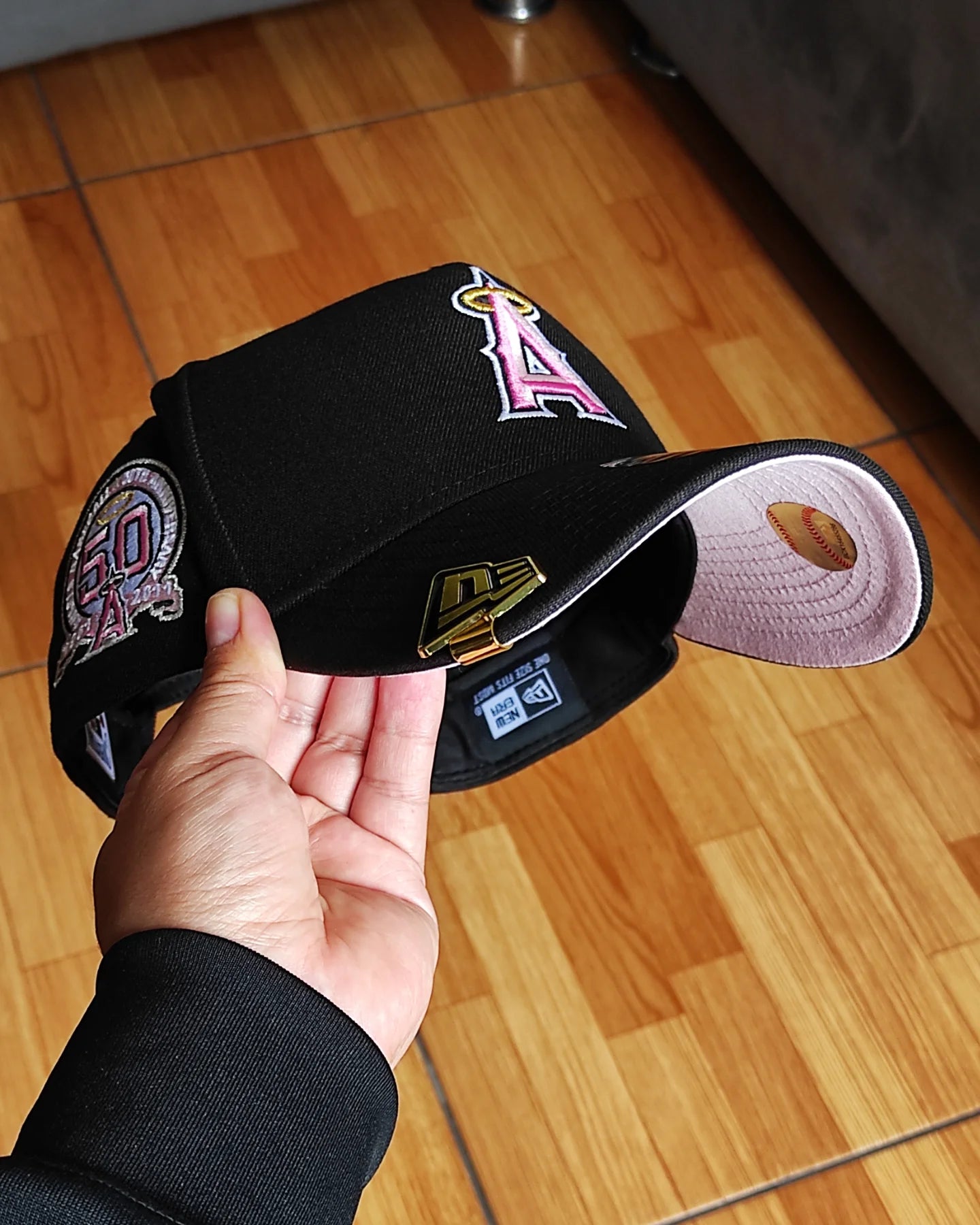 New Era Anaheim Angels 50th aniversario black/pin 9FORTY A-FRAME