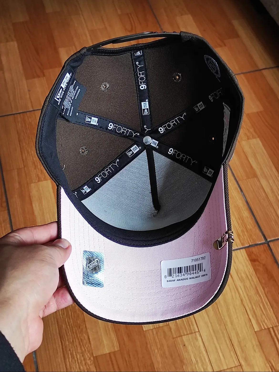 New era Anaheim ducks 30 TH aniversario Brown Forty A-frame Snapback