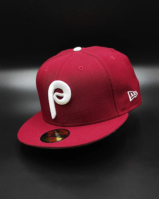 New Era Philadelphia Phillies   Retro Fitted - Cardinal, White