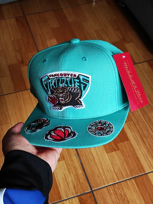 Vancouver Grizzlies Mitchell & Ness NBA FRONT LOADED Snapback Hat