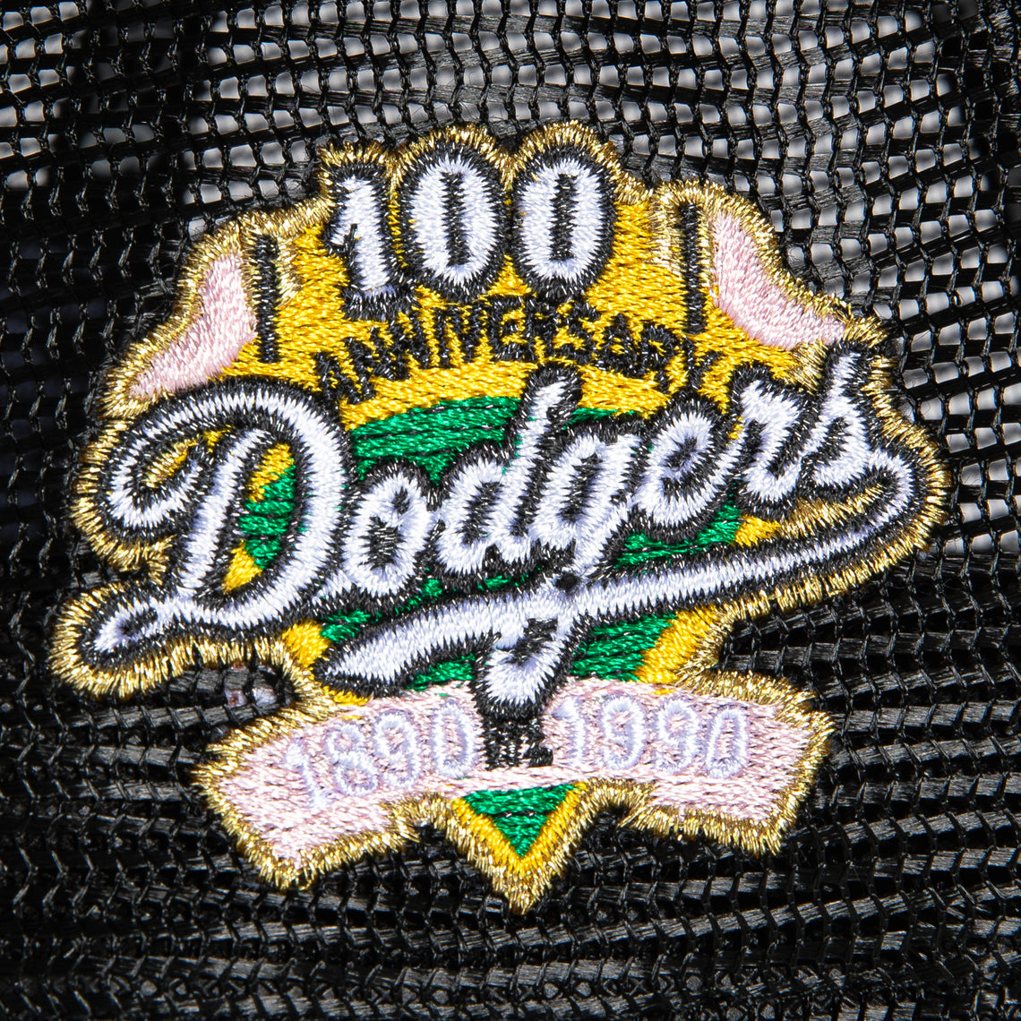 New Era A-FRAME foam Los Angeles dodgers 100th anniversary patch rose snapback hat
