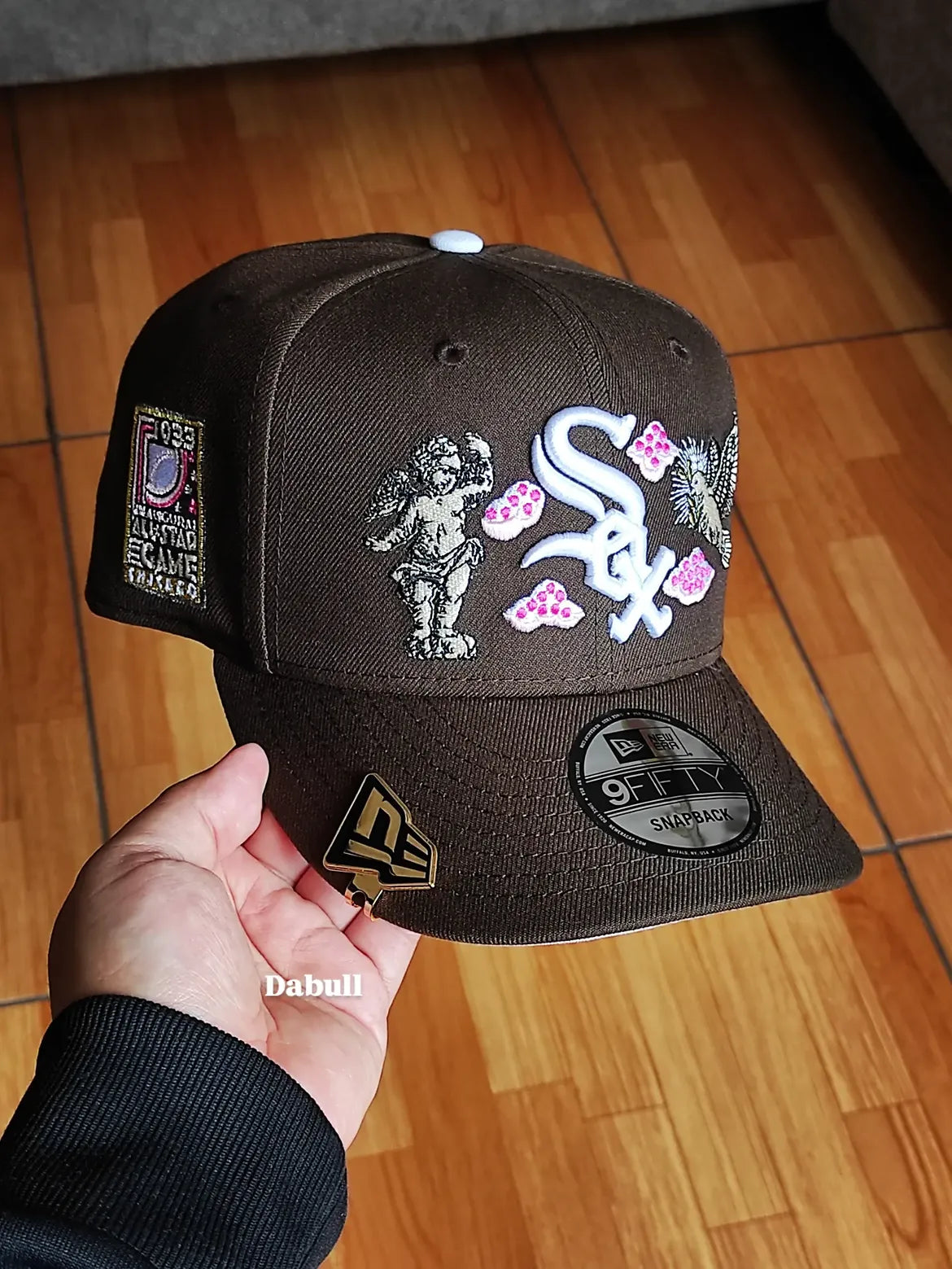 New Era Exclusiva 9FIFTY Marron Chicago White Sox  All Star Game side patch uv pink