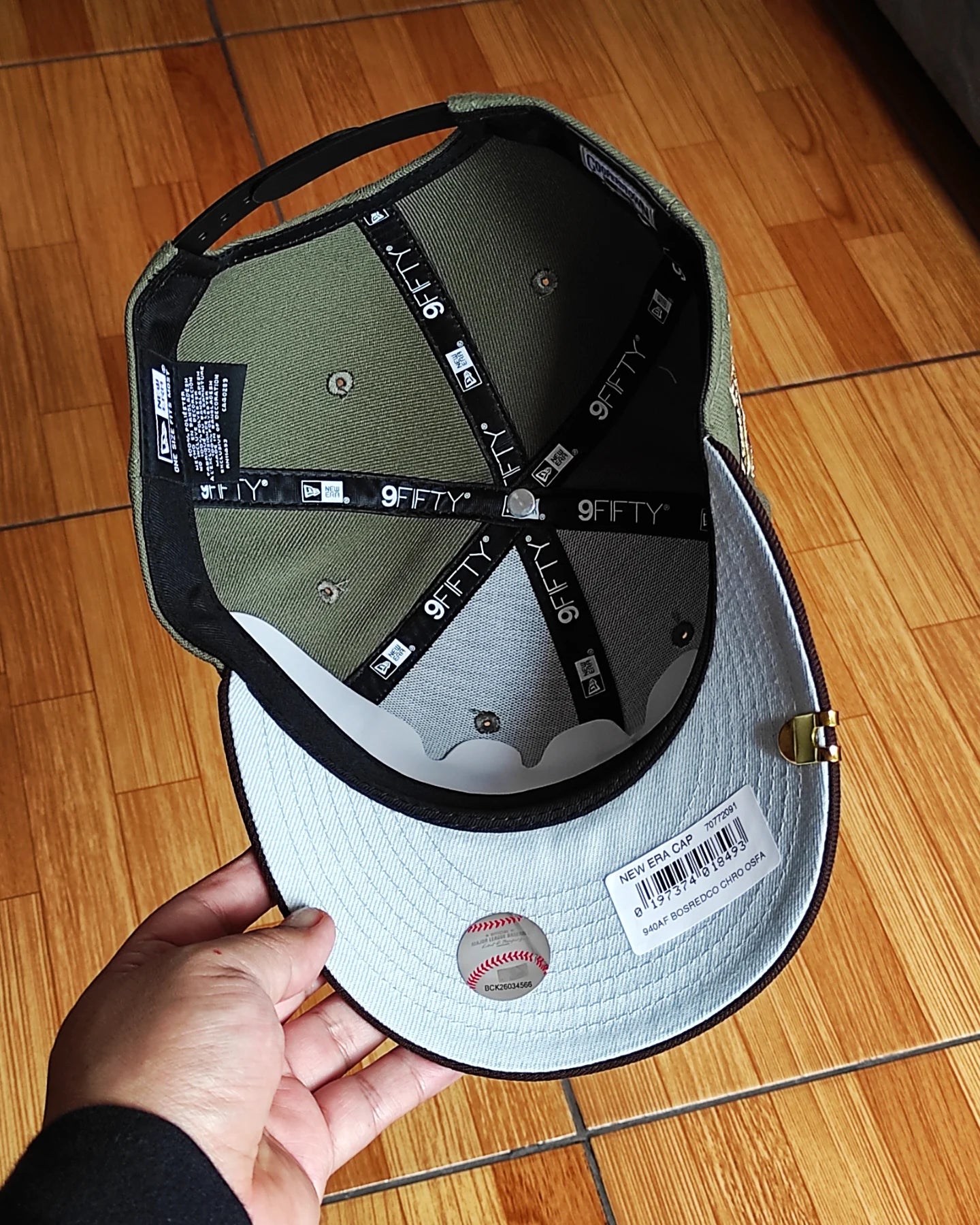Olive Green Chicago Cubs Brown Visor Snow Gray Bottom 1990 All Star Game Side Patch New Era 9Fifty Snapback
