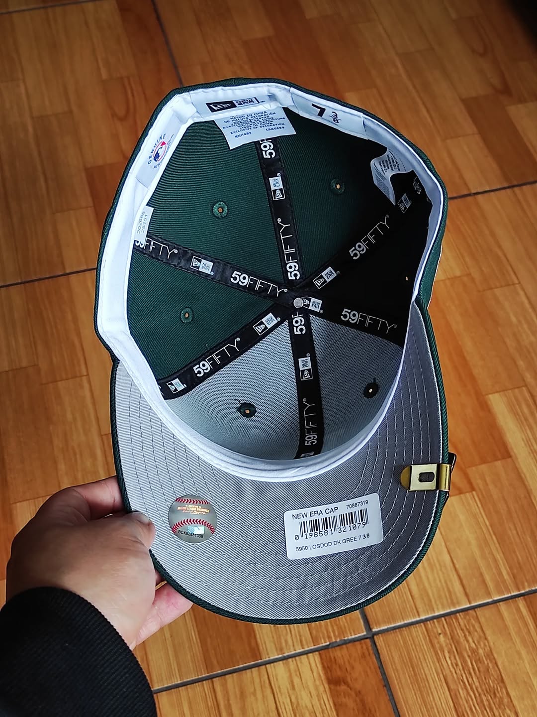 New era Los Angeles Dodgers viva dark green 59fifty fitted