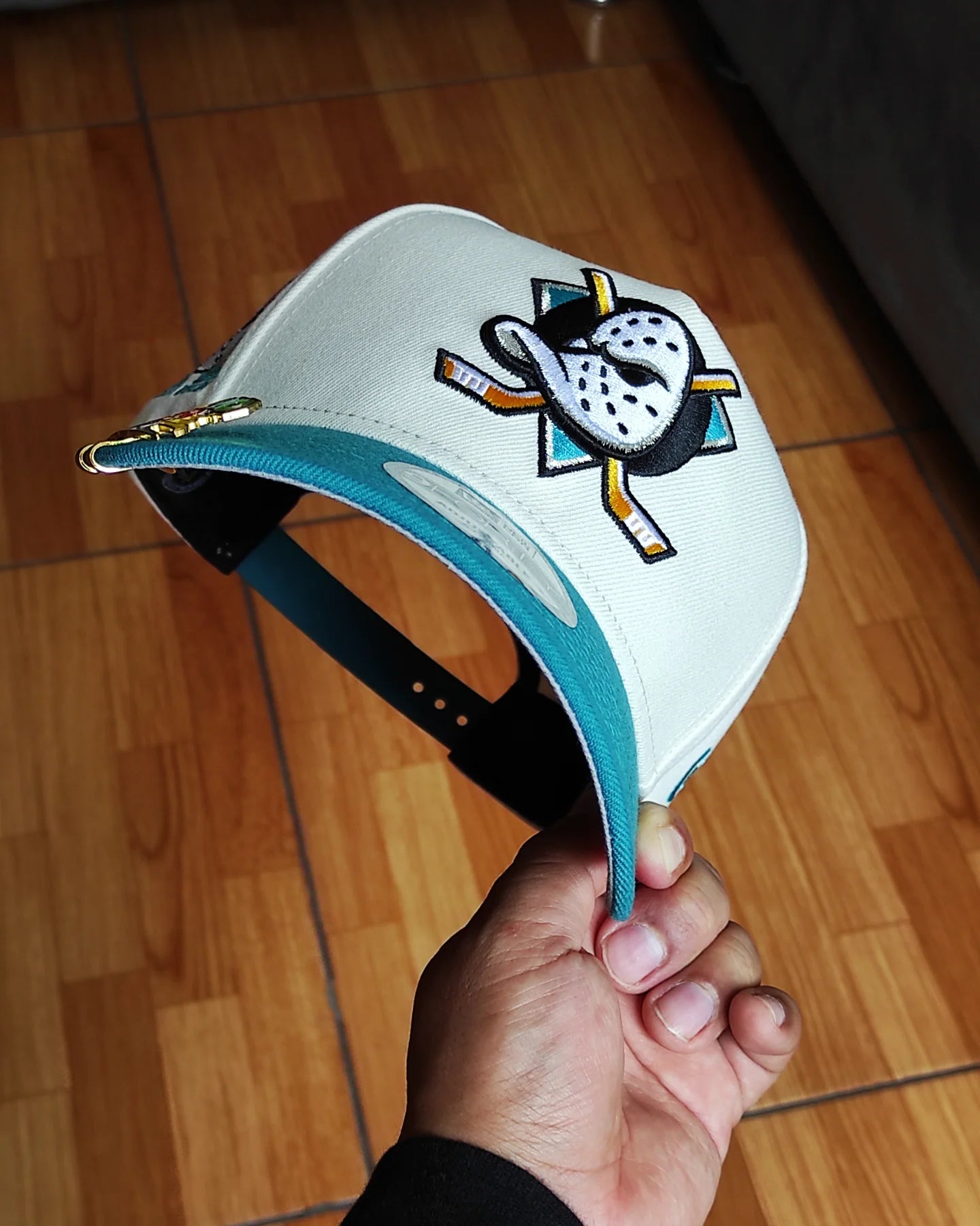 New Era Anaheim Ducks 10th aniversario Chrome aqua 🌊 two Tone 9 FORTY A-FRAME