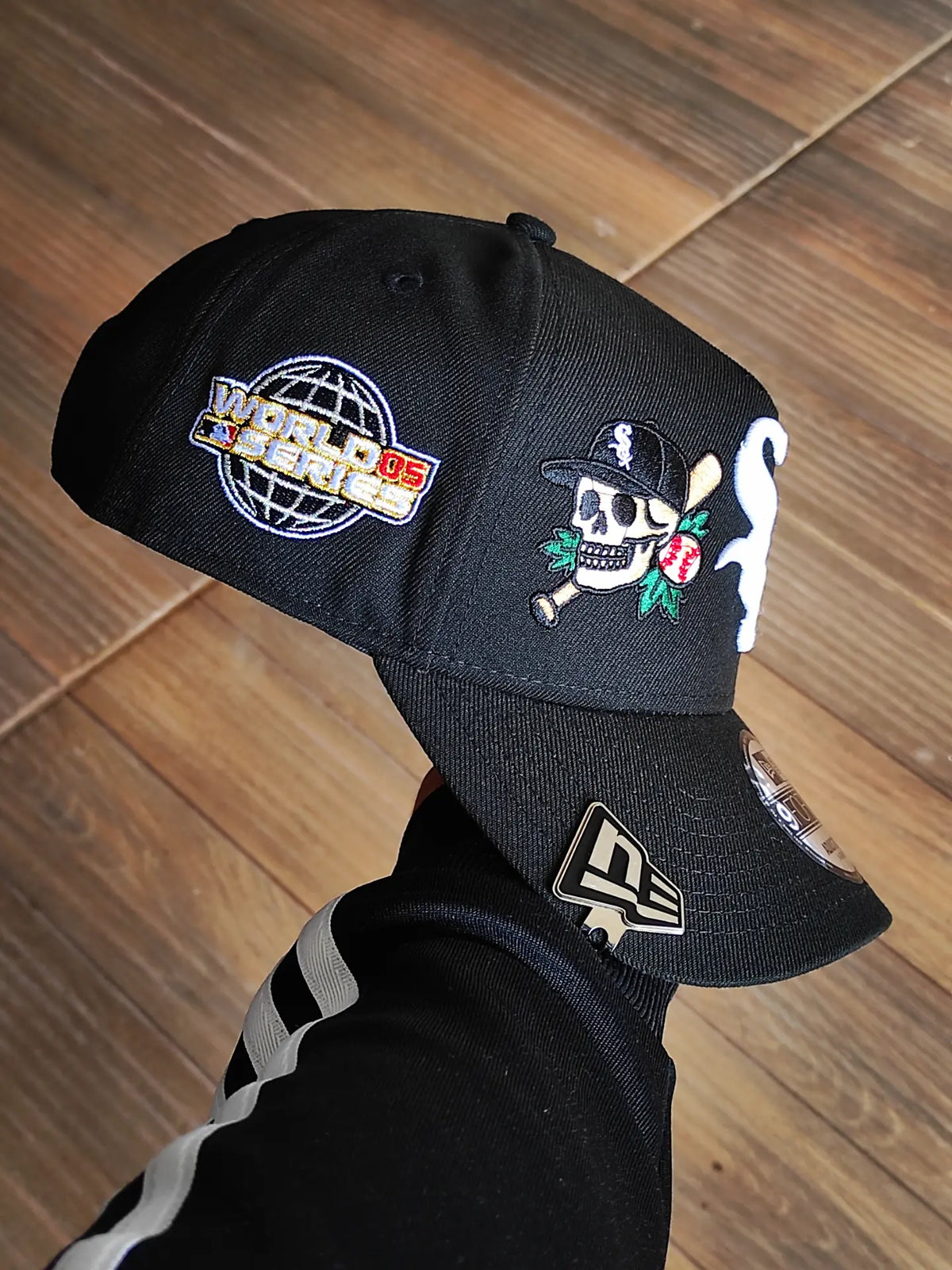 New Era Chicago White Sox World Series 2005 Tattoo Black Prime Edition 9Forty A Frame Snapback Hat