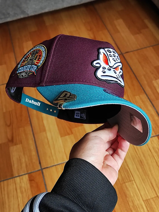 New Era Anaheim Ducks Stanley Cup 2003 Maroon Two Tone Edition 9Forty A Frame Snapback Hat