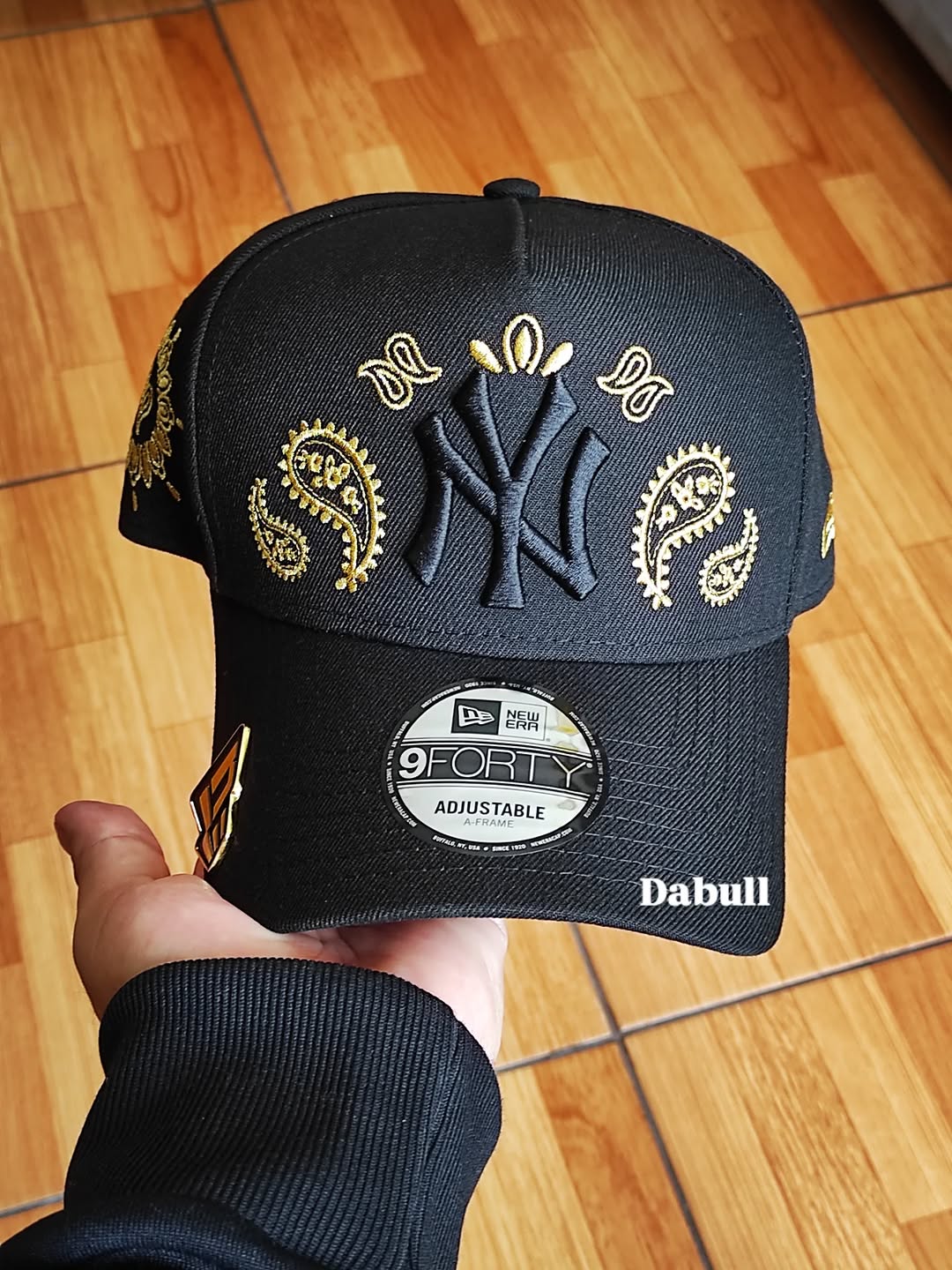 New era New York Yankees paisley BLACK 9FORTY A-FRAME HAT