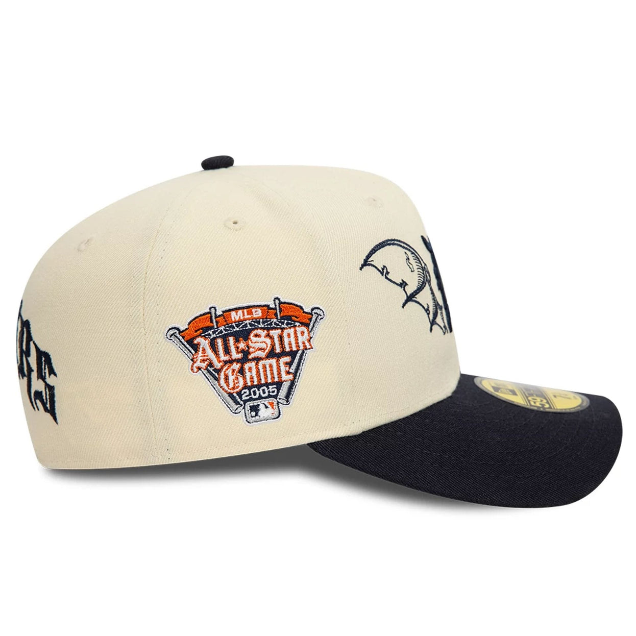 Detroit Tigers MLB Team Wings 59FIFTY Fitted Cap Light Beige