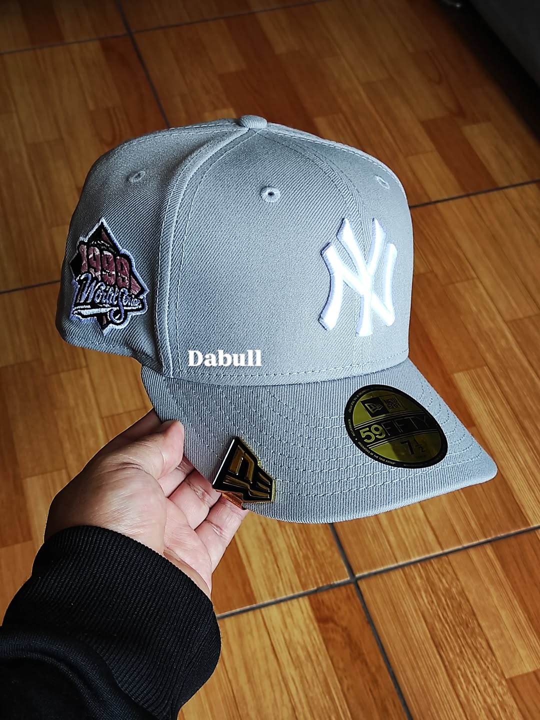 New era New York Yankees World Series gray/ pink 59FIFTY