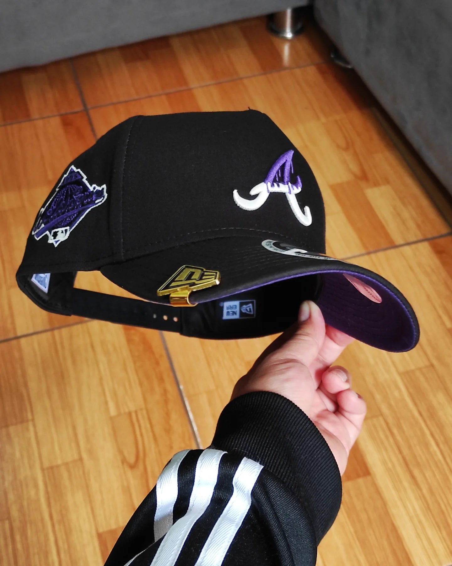 New Era Atlanta Braves 'Drip' 9FORTY A-Frame Snapback