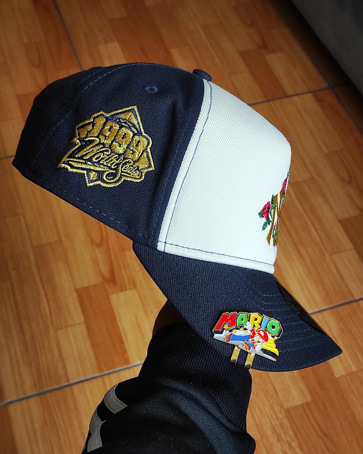 New Era New York Yankees World Series 1999 Gold Navy Two Tone A Frame 9Forty Snapback Hat