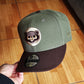 Olive Green Chicago Cubs Brown Visor Snow Gray Bottom 1990 All Star Game Side Patch New Era 9Fifty Snapback
